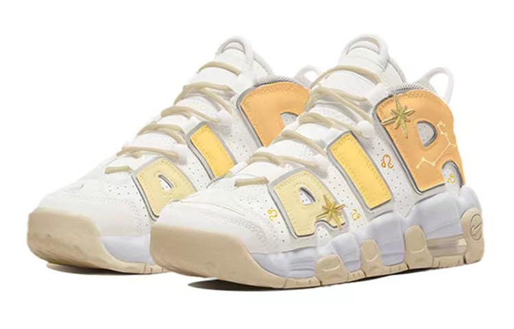 Lookbook [定制鞋] 耐克 Air More Uptempo ‘金黄渐变白’ DM1023-001(TeamS-星座黄QD)