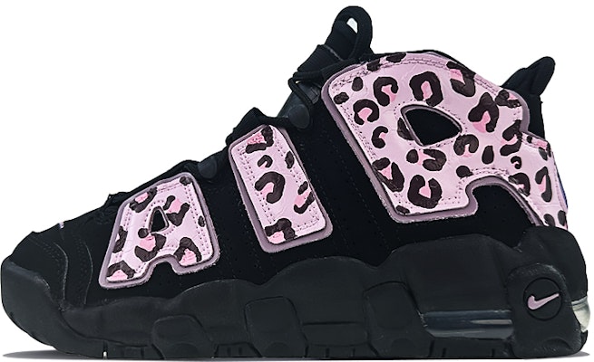 【客製化球鞋】 Nike Air More Uptempo 球場精靈 豹紋 中筒 復古籃球鞋 GS 黑粉 Buy 【客製化球鞋】 Nike Air More Uptempo 球場精靈 豹紋 中筒 復古籃球鞋 GS 黑粉