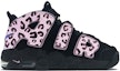 Order 【客製化球鞋】 Nike Air More Uptempo 球場精靈 豹紋 中筒 復古籃球鞋 GS 黑粉