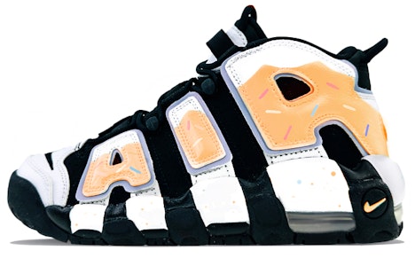【定製球鞋】 Nike Air More Uptempo 球場精靈 甜甜圈 中幫 復古籃球鞋 GS 馬卡龍橙 Buy 【定製球鞋】 Nike Air More Uptempo 球場精靈 甜甜圈 中幫 復古籃球鞋 GS 馬卡龍橙