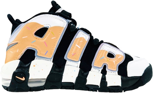 【定製球鞋】 Nike Air More Uptempo 球場精靈 甜甜圈 中幫 復古籃球鞋 GS 馬卡龍橙 Order 【定製球鞋】 Nike Air More Uptempo 球場精靈 甜甜圈 中幫 復古籃球鞋 GS 馬卡龍橙
