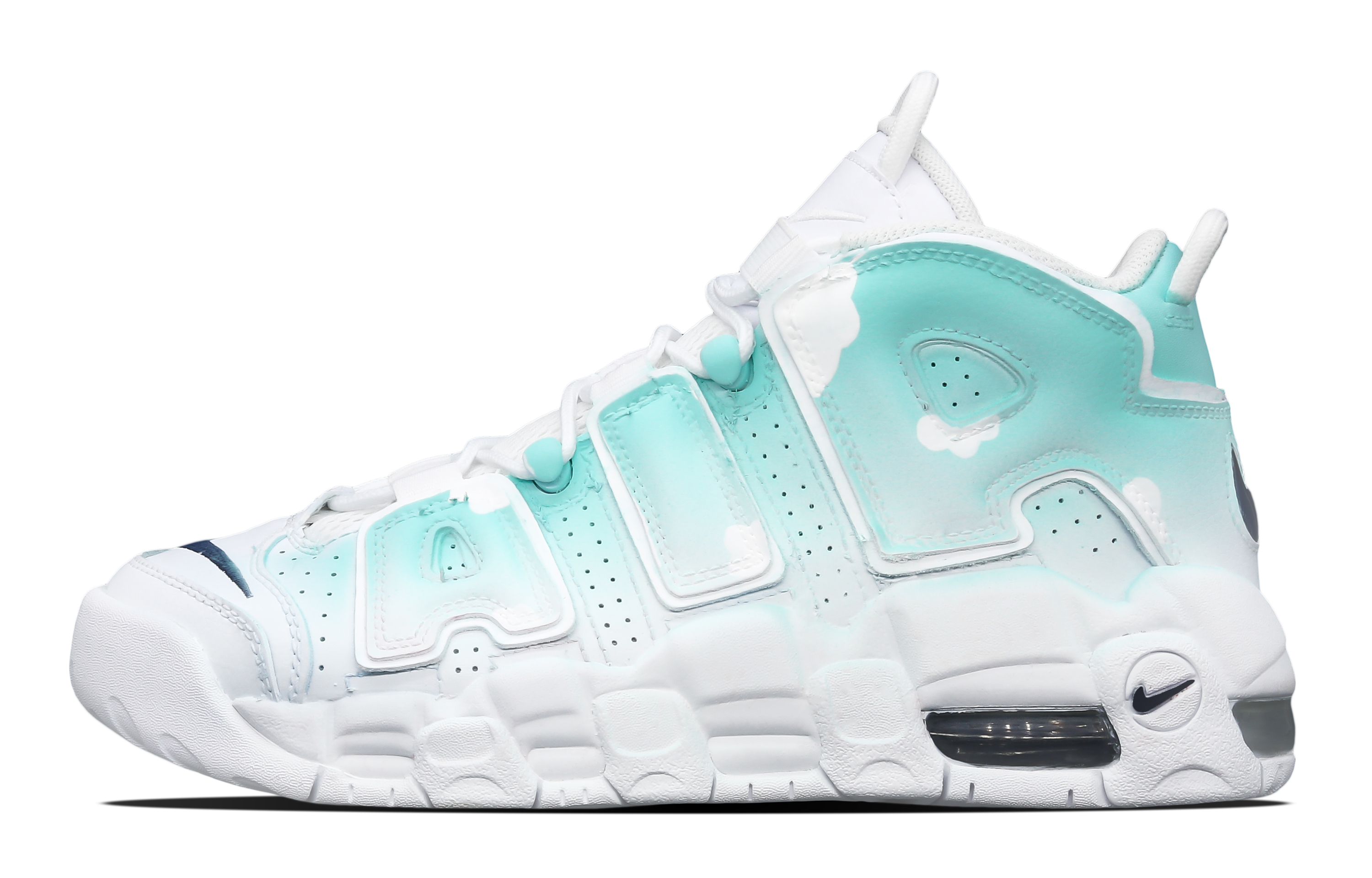 Buy [Sepatu Kustom] Nike Air More Uptempo 'Mint Pond' DH9719-100(Team7-女款薄荷池塘)