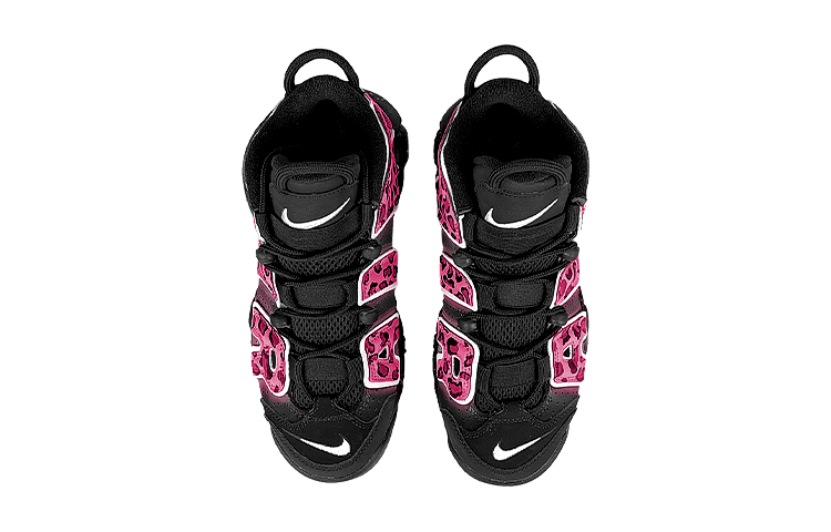 Shop [定制鞋款] 耐克Air More Uptempo '金钱豹斑点-黑粉' 415082-002(Team叁-女皮粉豹SBOX)