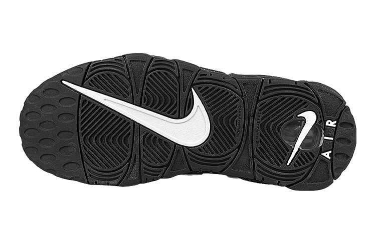 Details for 【定制球鞋】Nike Air More Uptempo 是在玩鞋 禮盒 金錢豹 潑墨 暈染 高幫 復古籃球鞋 GS 黑綠