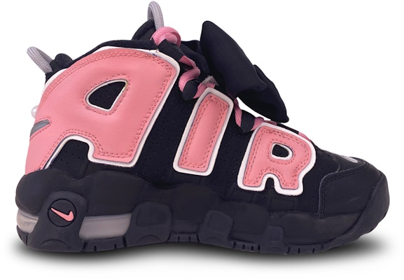 【客製化球鞋】 Nike Air More Uptempo 珍珠芭比 少女風 百搭 可愛 減震 高筒 復古籃球鞋 GS 黑粉色 Lookbook 【客製化球鞋】 Nike Air More Uptempo 珍珠芭比 少女風 百搭 可愛 減震 高筒 復古籃球鞋 GS 黑粉色