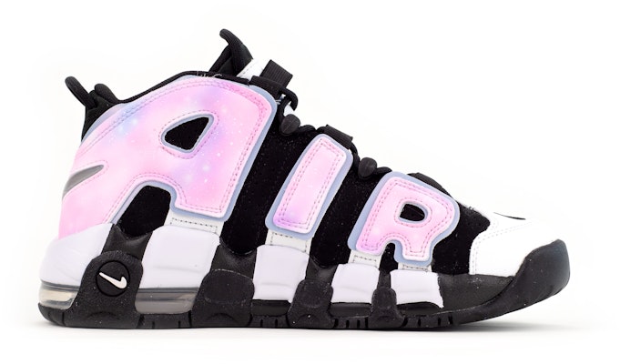 【客製化球鞋】 Nike Air More Uptempo 大Air 時尚 粉紅星空 中筒 復古籃球鞋 GS 黑粉 Order 【客製化球鞋】 Nike Air More Uptempo 大Air 時尚 粉紅星空 中筒 復古籃球鞋 GS 黑粉