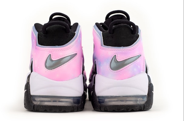 【客製化球鞋】 Nike Air More Uptempo 大Air 時尚 粉紅星空 中筒 復古籃球鞋 GS 黑粉 Shop 【客製化球鞋】 Nike Air More Uptempo 大Air 時尚 粉紅星空 中筒 復古籃球鞋 GS 黑粉