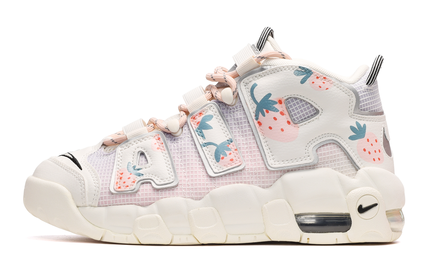 [Custom Shoes] Nike Air More Uptempo 'Pink Strawberry'