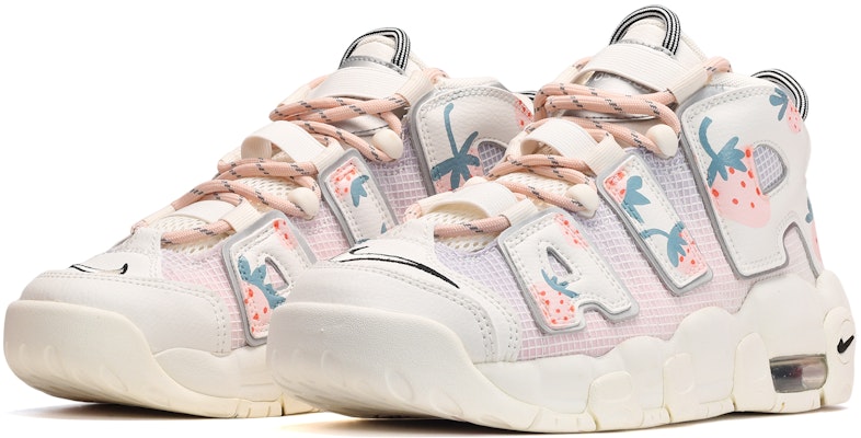 나이키 에어 모어 업템포 '핑크 스트로베리' (커스텀) DQ0514-100(TeamE-女款粉色草莓粉白蓝) Lookbook 나이키 에어 모어 업템포 '핑크 스트로베리' (커스텀) DQ0514-100(TeamE-女款粉色草莓粉白蓝)
