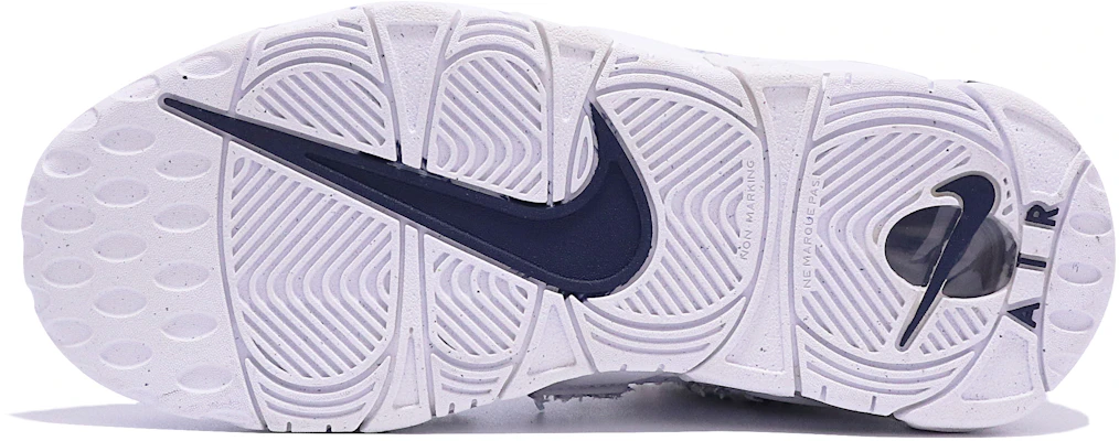 나이키 에어 모어 업템포 '피펜 블루 패치워크' (커스텀) DH9719-100(TeamTen-女款贴布白蓝) Details for 나이키 에어 모어 업템포 '피펜 블루 패치워크' (커스텀) DH9719-100(TeamTen-女款贴布白蓝)