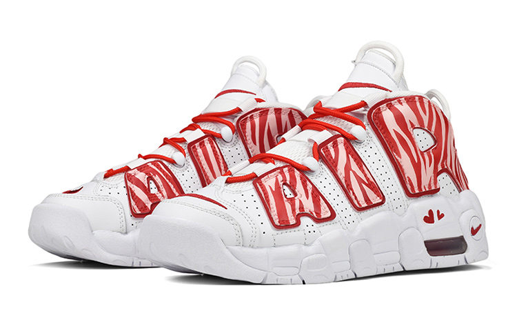 Lookbook 나이키 에어 모어 업템포 '피펜 핑크 호랑이' DJ5988-100(TeamE-CNY粉红虎纹白红)