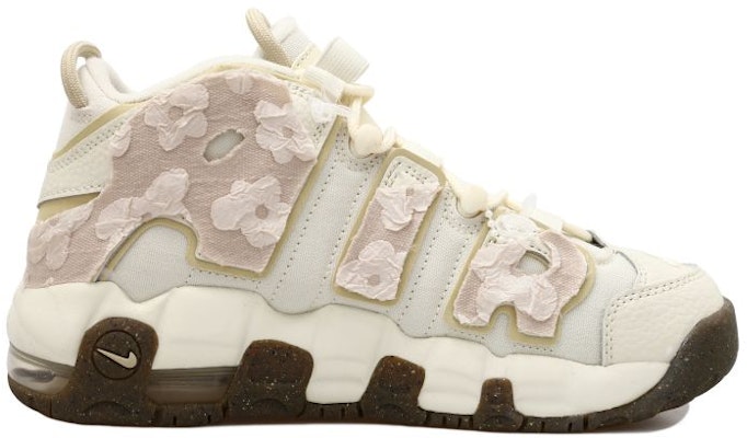 【訂製球鞋】 Nike Air More Uptempo 玫瑰布貼 珍珠字體 禮盒低筒 復古籃球鞋 GS 裸粉 Order 【訂製球鞋】 Nike Air More Uptempo 玫瑰布貼 珍珠字體 禮盒低筒 復古籃球鞋 GS 裸粉