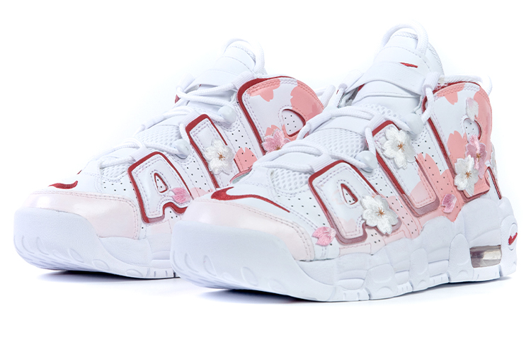 Lookbook 【カスタムシューズ】ナイキ エア モア アップテンポ「桜刺繍」 DJ5988-100(TeamB-女款樱花air)