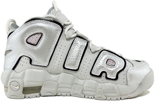 【訂製球鞋】Nike Air More Uptempo 二十四 銀翼公主 金屬美學 中筒 複古籃球鞋 GS 銀灰 Order 【訂製球鞋】Nike Air More Uptempo 二十四 銀翼公主 金屬美學 中筒 複古籃球鞋 GS 銀灰