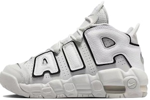 【訂製球鞋】Nike Air More Uptempo 二十四 銀翼公主 金屬美學 中筒 複古籃球鞋 GS 銀灰 Details for 【訂製球鞋】Nike Air More Uptempo 二十四 銀翼公主 金屬美學 中筒 複古籃球鞋 GS 銀灰