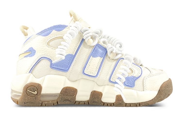 Lookbook 【訂製球鞋】 Nike Air More Uptempo 太空小熊 飛碟 流星 宇宙 中筒 復古籃球鞋 GS 白藍