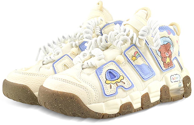 【訂製球鞋】 Nike Air More Uptempo 太空小熊 飛碟 流星 宇宙 中筒 復古籃球鞋 GS 白藍 Shop 【訂製球鞋】 Nike Air More Uptempo 太空小熊 飛碟 流星 宇宙 中筒 復古籃球鞋 GS 白藍