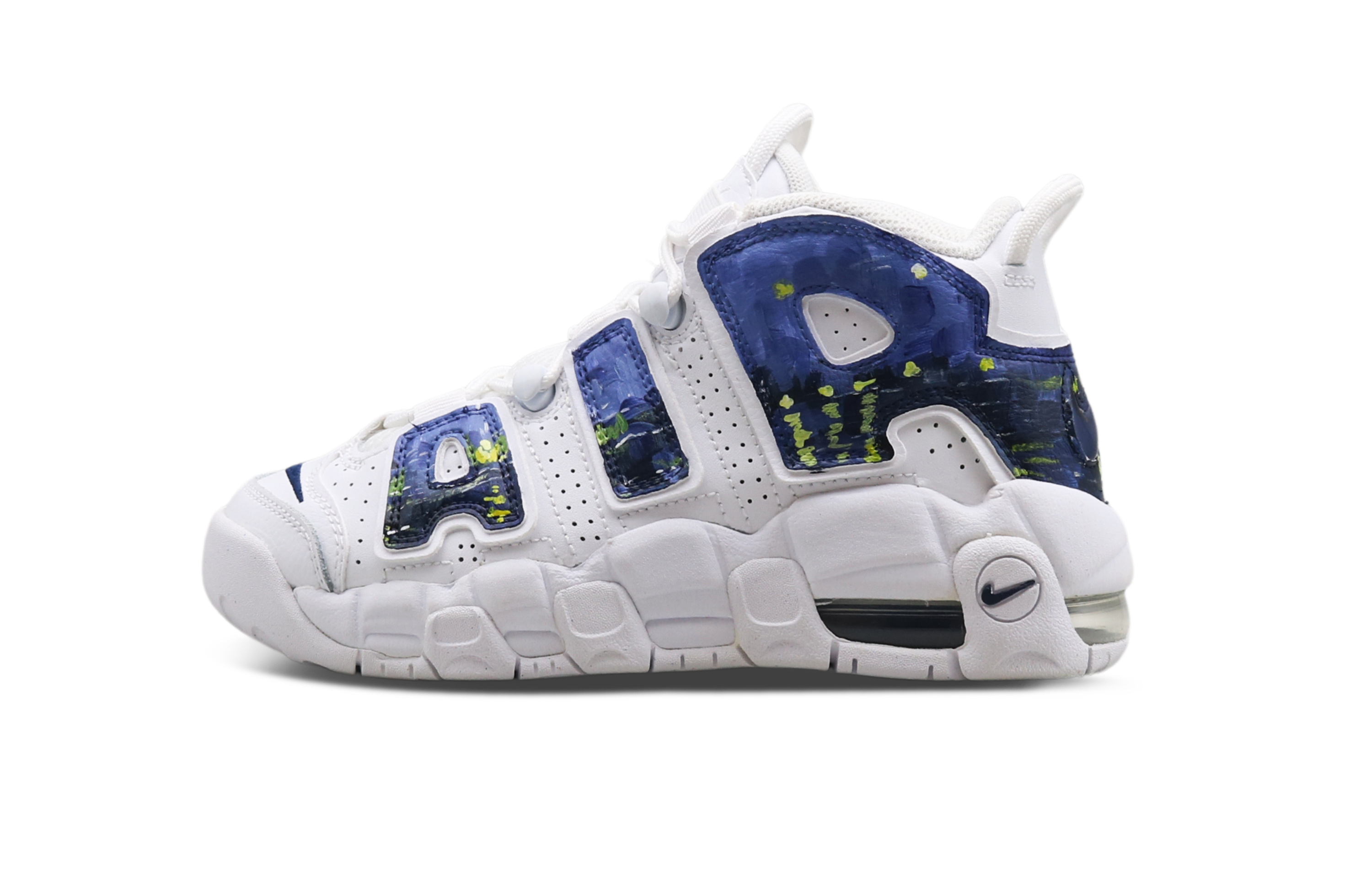 Buy [Kasut Custom] Nike Air More Uptempo 'Malam Berbintang - Sungai Rhone Van Gogh' DH9719-100-450445