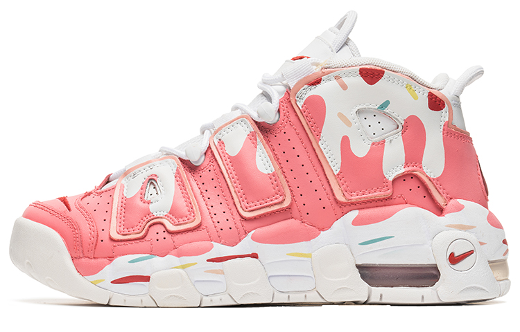 [Custom Shoes] Nike Air More Uptempo 'Strawberry Ice Cream'