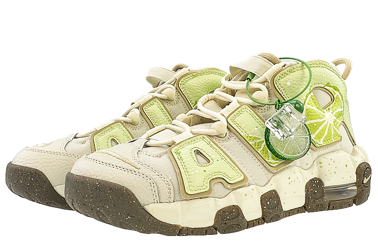 Lookbook 나이키 에어 모어 업템포 '썸머 라임' (커스텀) DX1939-100(Team40-GS夏日青柠黄绿)