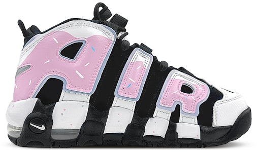 【定製籃球鞋】 Nike Air More Uptempo 球場精靈 甜甜圈禮盒 中筒 復古籃球鞋 GS 黑粉 Order 【定製籃球鞋】 Nike Air More Uptempo 球場精靈 甜甜圈禮盒 中筒 復古籃球鞋 GS 黑粉