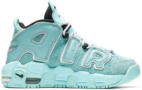 【定制球鞋】Nike Air More Uptempo 野鶴製造 夏日風 刺繡郵票 中幫 復古籃球鞋 GS 蒂芙尼藍 Order 【定制球鞋】Nike Air More Uptempo 野鶴製造 夏日風 刺繡郵票 中幫 復古籃球鞋 GS 蒂芙尼藍