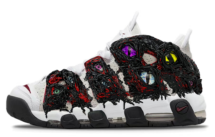 [Custom Shoes] Nike Air More Uptempo 'Vintage Bulls'