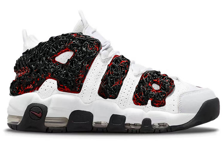 Order [Sneakers Kustom] Nike Air More Uptempo 'Vintage Bulls Venom 2.0' FB1380-100(TeamY-男款毒液2.0黑红)