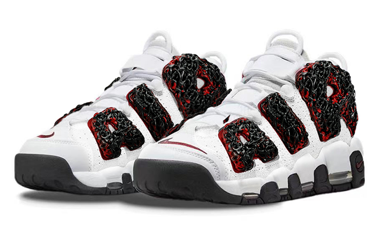 Lookbook [Sneakers Kustom] Nike Air More Uptempo 'Vintage Bulls Venom 2.0' FB1380-100(TeamY-男款毒液2.0黑红)