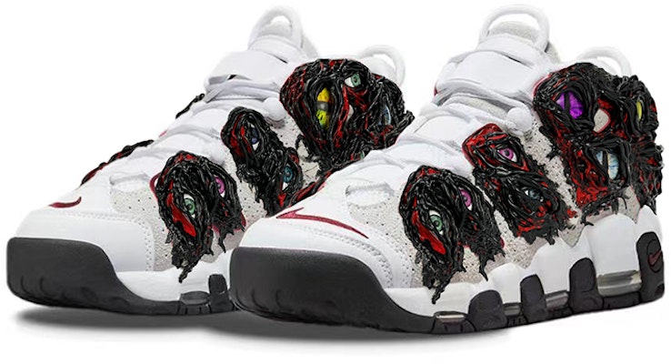 나이키 에어 모어 업템포 '빈티지 불스' (커스텀) FB1380-100(TeamY-男款愤怒的克苏鲁黑红) Lookbook 나이키 에어 모어 업템포 '빈티지 불스' (커스텀) FB1380-100(TeamY-男款愤怒的克苏鲁黑红)