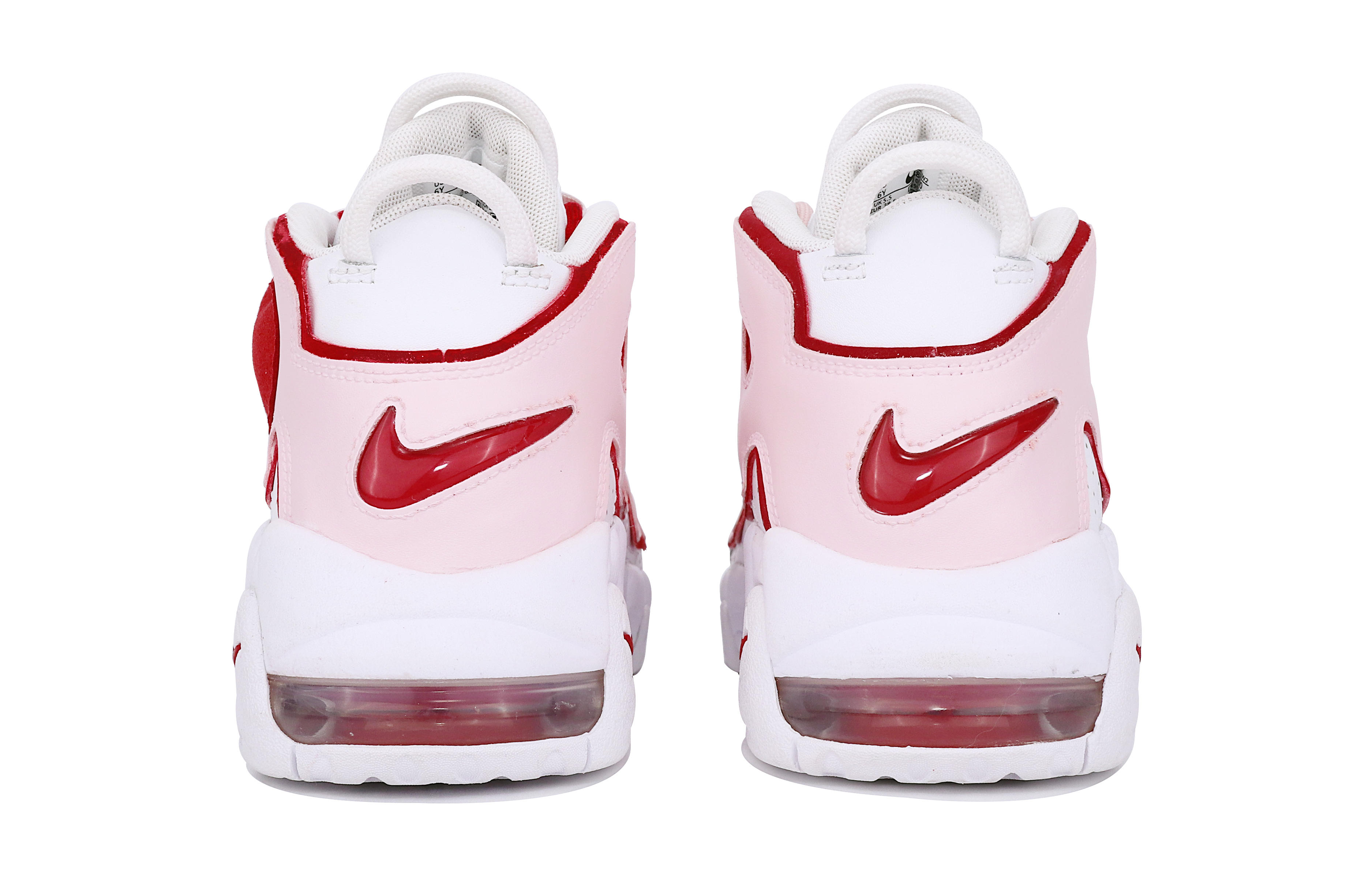 Purchase 【定制球鞋】【預售】Nike Air More Uptempo "白色經典紅邊" (GS) 520