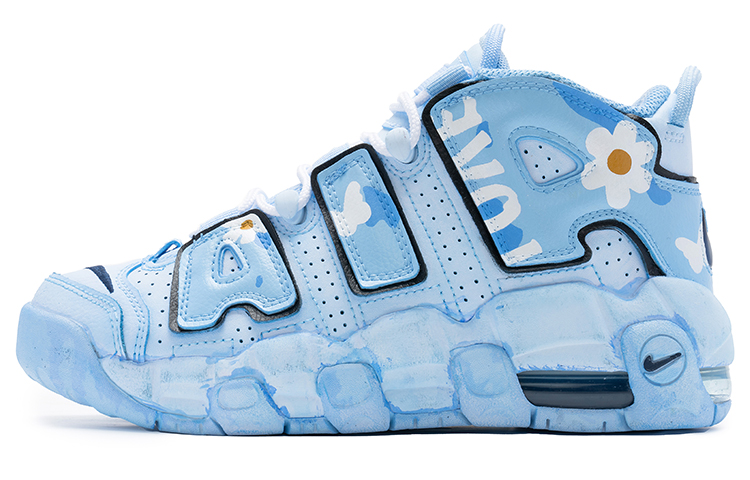 [Custom Shoes] Nike Air More Uptempo 'Wild Crane Retro Girl'