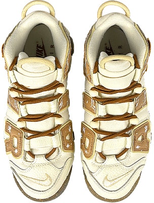 【訂製球鞋】Nike Air More Uptempo 聖誕薑餅人 出走日記 中筒 復古籃球鞋 GS 米棕 Shop 【訂製球鞋】Nike Air More Uptempo 聖誕薑餅人 出走日記 中筒 復古籃球鞋 GS 米棕