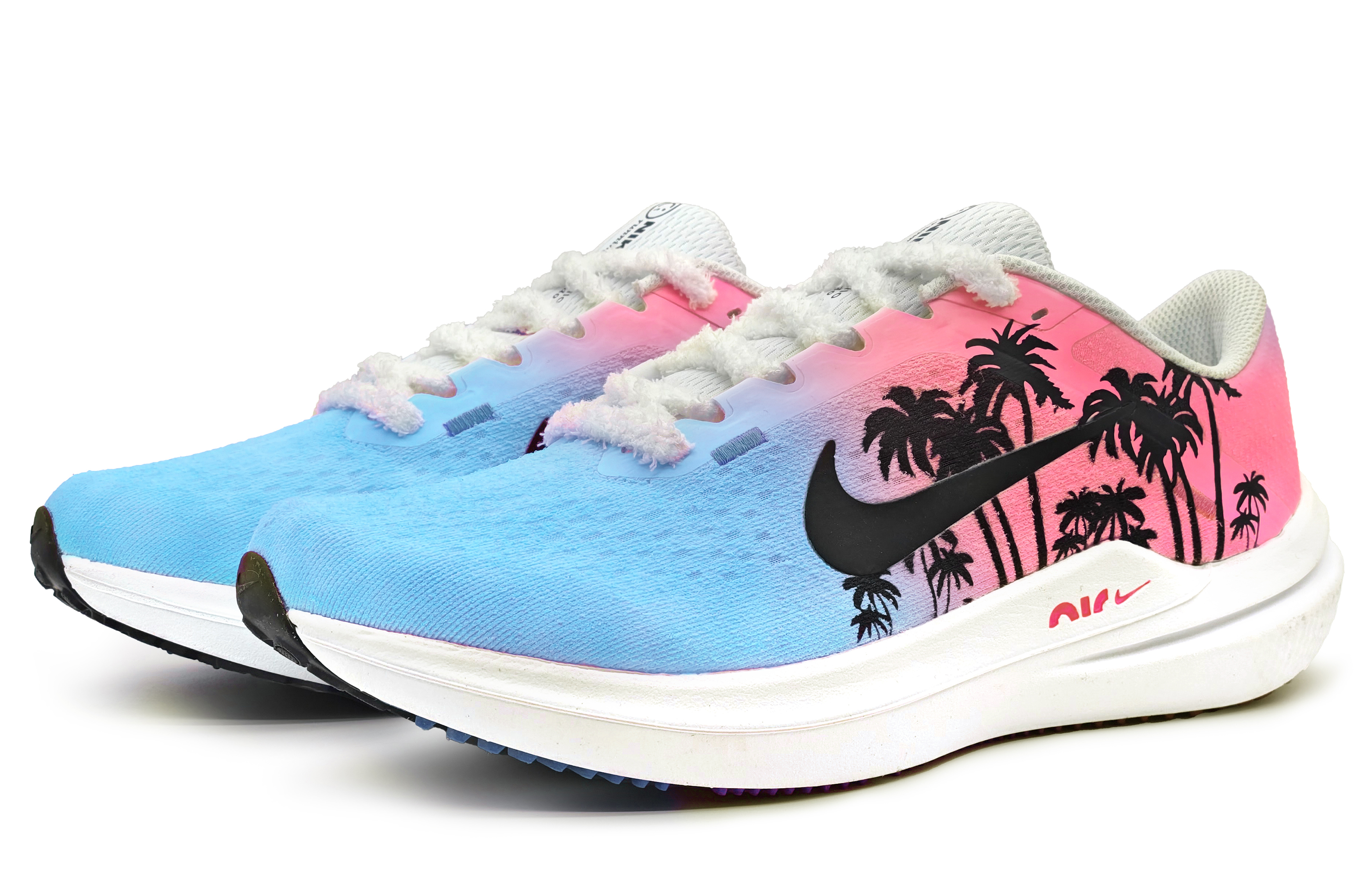 Shop [Kasut Custom] Nike Air Winflo 10 'Pantai Perayaan Biru-Pink Kecerunan' DV4022-100(Team142-沙滩派对蓝粉SBOX)