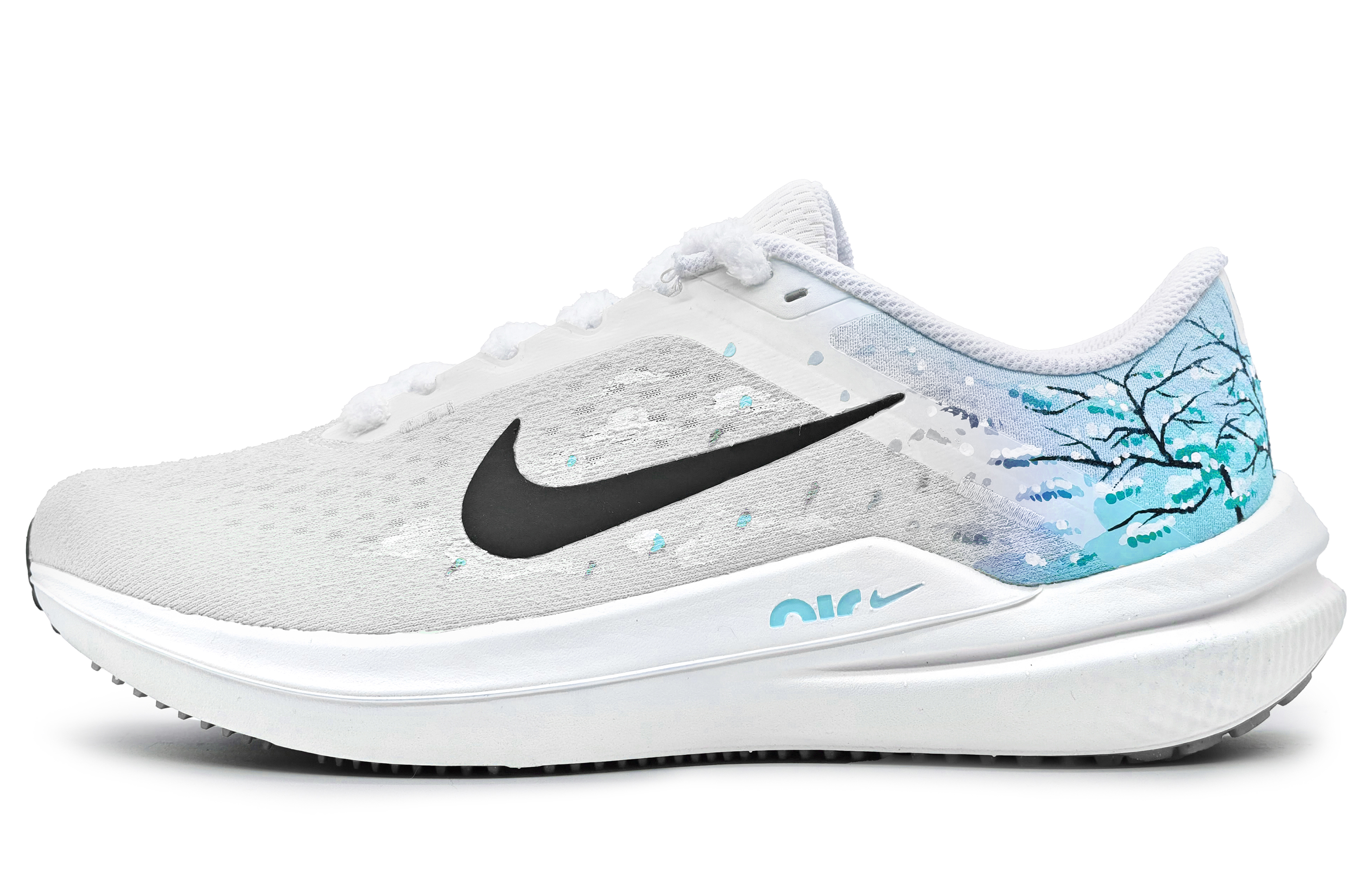 [Custom Shoes] Nike Air Winflo 10 'Cherry Blossom Blue-White'