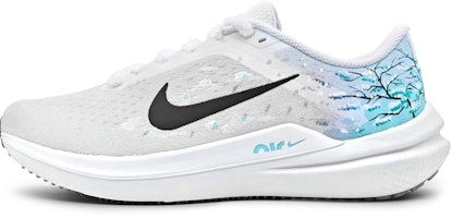【訂製球鞋】 Nike Air Winflo 10 壹心打造 櫻花紛飛 減震防滑 環保 專屬鞋盒 低筒跑步鞋 男款 藍白 Order 【訂製球鞋】 Nike Air Winflo 10 壹心打造 櫻花紛飛 減震防滑 環保 專屬鞋盒 低筒跑步鞋 男款 藍白
