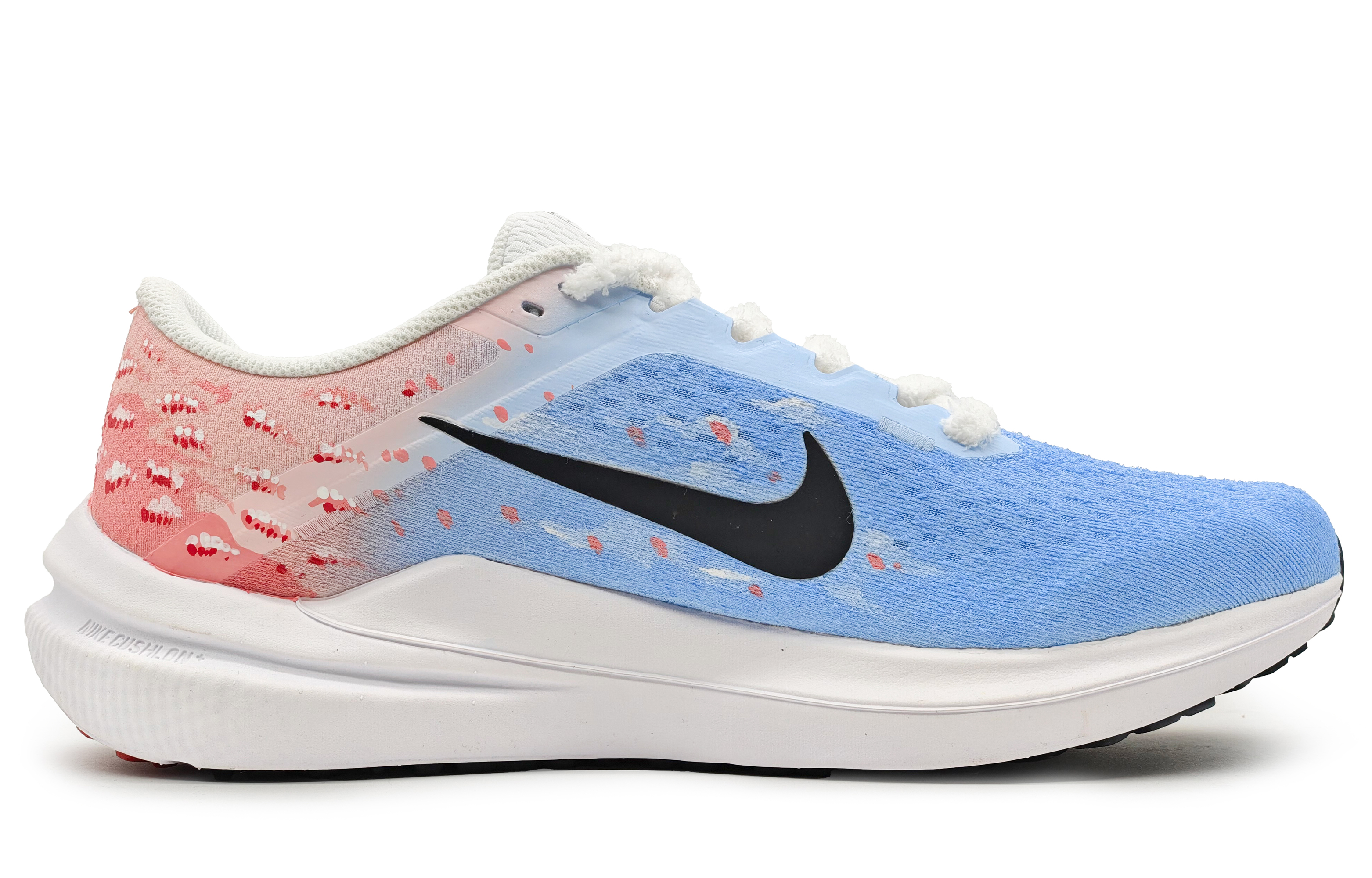 Lookbook [Kasut Custom] Nike Air Winflo 10 'Cherry Blossom Biru-Pink' DV4022-100(Team16-樱花纷飞蓝粉SBOX)