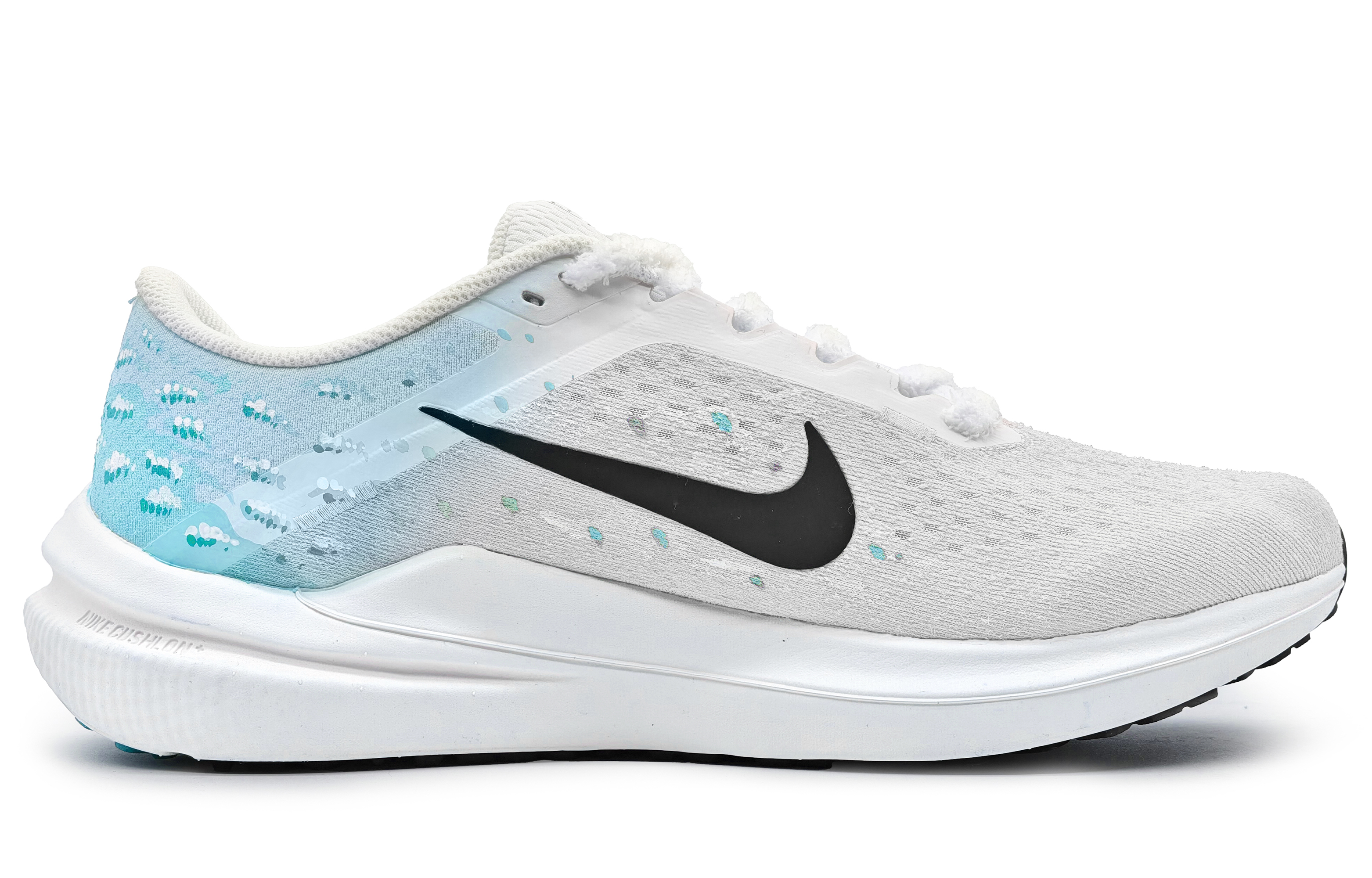 Lookbook [Kasut Custom] Nike Air Winflo 10 'Cherry Blossom Biru-Putih' DV4022-100(Team16-樱花纷飞蓝白)