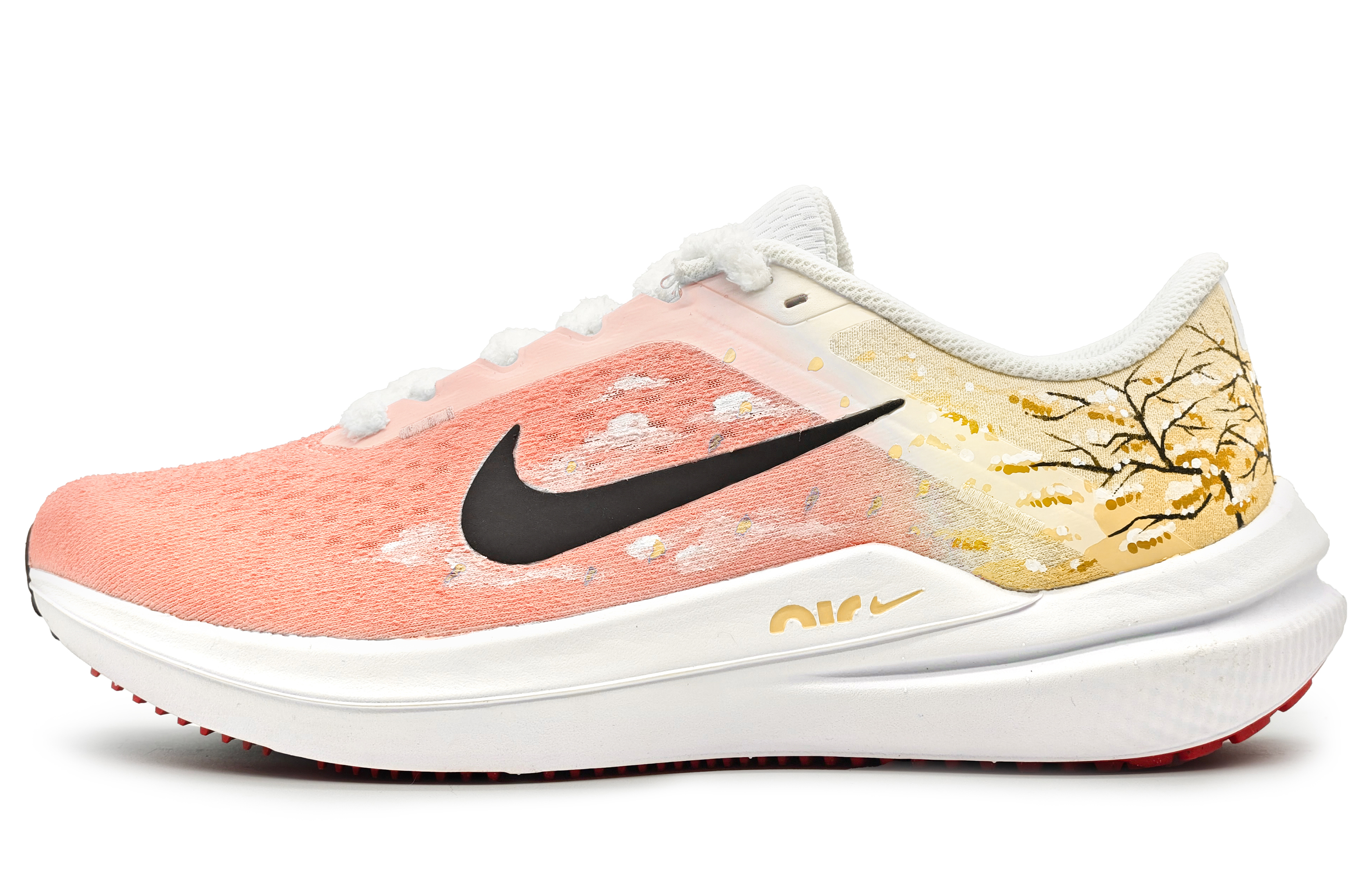 Order [Sepatu Kustom] Nike Air Winflo 10 'Sakura Kuning-Pink' DV4022-100(Team16-樱花纷飞黄粉SBOX)