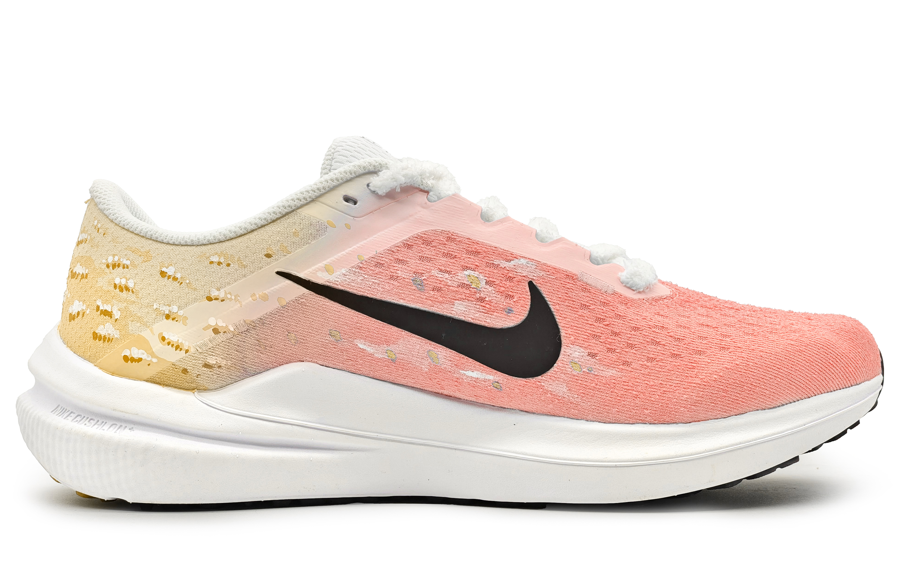 Lookbook [Sepatu Kustom] Nike Air Winflo 10 'Sakura Kuning-Pink' DV4022-100(Team16-樱花纷飞黄粉SBOX)