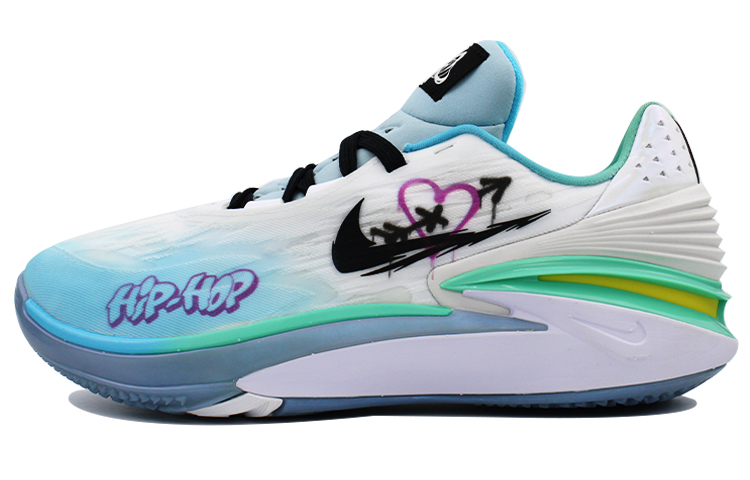 Buy 【訂製球鞋】Nike Air Zoom G.T. Cut 2 塗鴉 穿心 舒適百搭 低筒 籃球鞋 男款 白綠藍