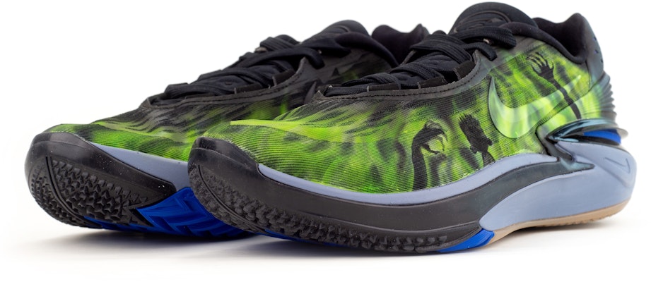 【訂製球鞋】Nike Air Zoom G.T. Cut 2 通靈男孩 鬼火焰 鬼爪骷髏 低筒 實戰籃球鞋 男款 黑綠 Lookbook 【訂製球鞋】Nike Air Zoom G.T. Cut 2 通靈男孩 鬼火焰 鬼爪骷髏 低筒 實戰籃球鞋 男款 黑綠
