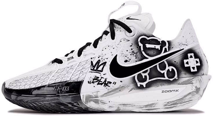 【客製化球鞋】Nike Air Zoom G.T. Cut 3 EP 塗鴉小熊 手繪 潮流 百搭 舒適 耐磨 低筒 籃球鞋 男女皆適 白黑 Buy 【客製化球鞋】Nike Air Zoom G.T. Cut 3 EP 塗鴉小熊 手繪 潮流 百搭 舒適 耐磨 低筒 籃球鞋 男女皆適 白黑