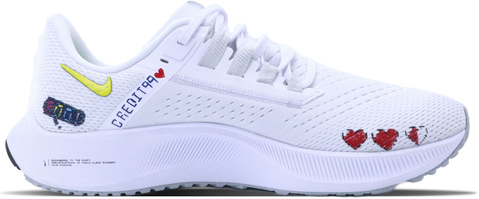 【客製化運動鞋】 Nike Pegasus 38 飛馬38 像素點 塗鴉 個性 舒適防滑耐穿 低筒跑步鞋 男款 白色 Lookbook 【客製化運動鞋】 Nike Pegasus 38 飛馬38 像素點 塗鴉 個性 舒適防滑耐穿 低筒跑步鞋 男款 白色