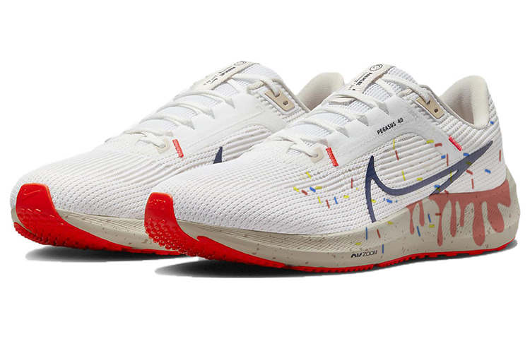 Shop [定制鞋] 耐克 Air Zoom Pegasus 40 '糖果冰淇淋' DV3853-100(Team56-流体冰淇淋)