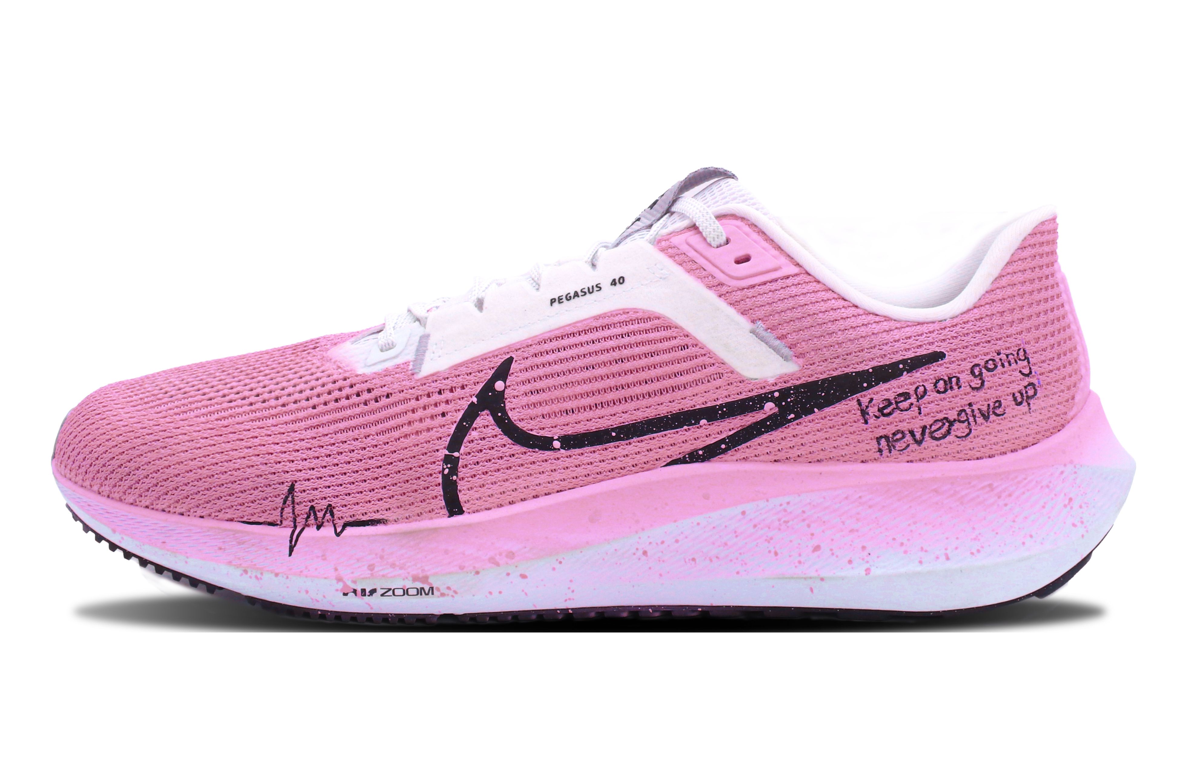 Order [Kasut Kustom] Nike Air Zoom Pegasus 40 'Minimal Graffiti Pink' DV3853-102(Team147-粉色心跳)