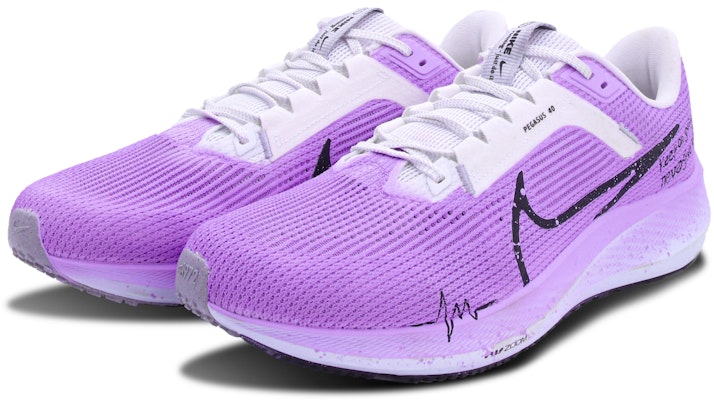 【客製化球鞋】Nike Air Zoom Pegasus 40 簡約 塗鴉 清新 舒適防滑耐磨 低筒 馬拉松跑步鞋 男款 紫色 Shop 【客製化球鞋】Nike Air Zoom Pegasus 40 簡約 塗鴉 清新 舒適防滑耐磨 低筒 馬拉松跑步鞋 男款 紫色