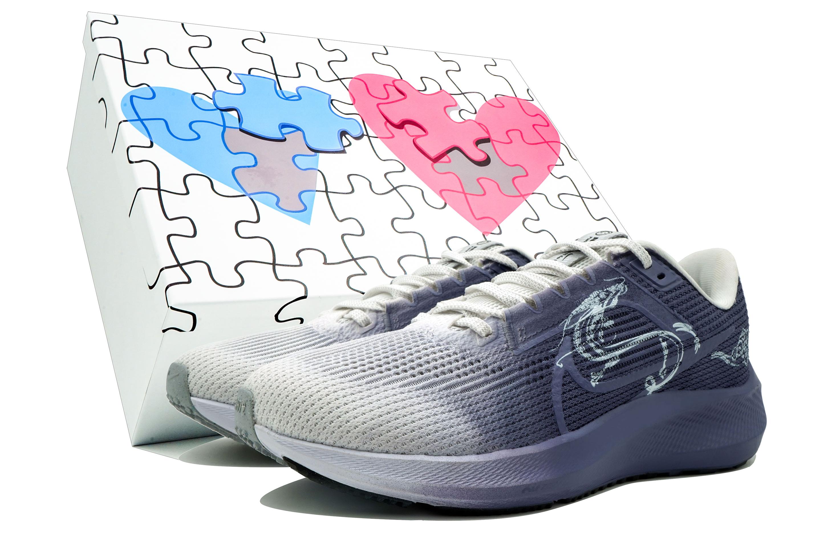 Buy 【客製運動鞋】Nike Air Zoom Pegasus 40 龍翔禮盒萬花弄鳳翥國風漸變塗鴉潑墨潮流運動防滑抗磨 低筒 休閒跑鞋 男款 白紫色