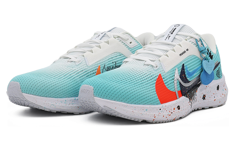 Shop [定制鞋款] Nike Air Zoom Pegasus 40 PRM '冰川蓝-黑流体' FB7179-100（Team91-飞马-蓝）