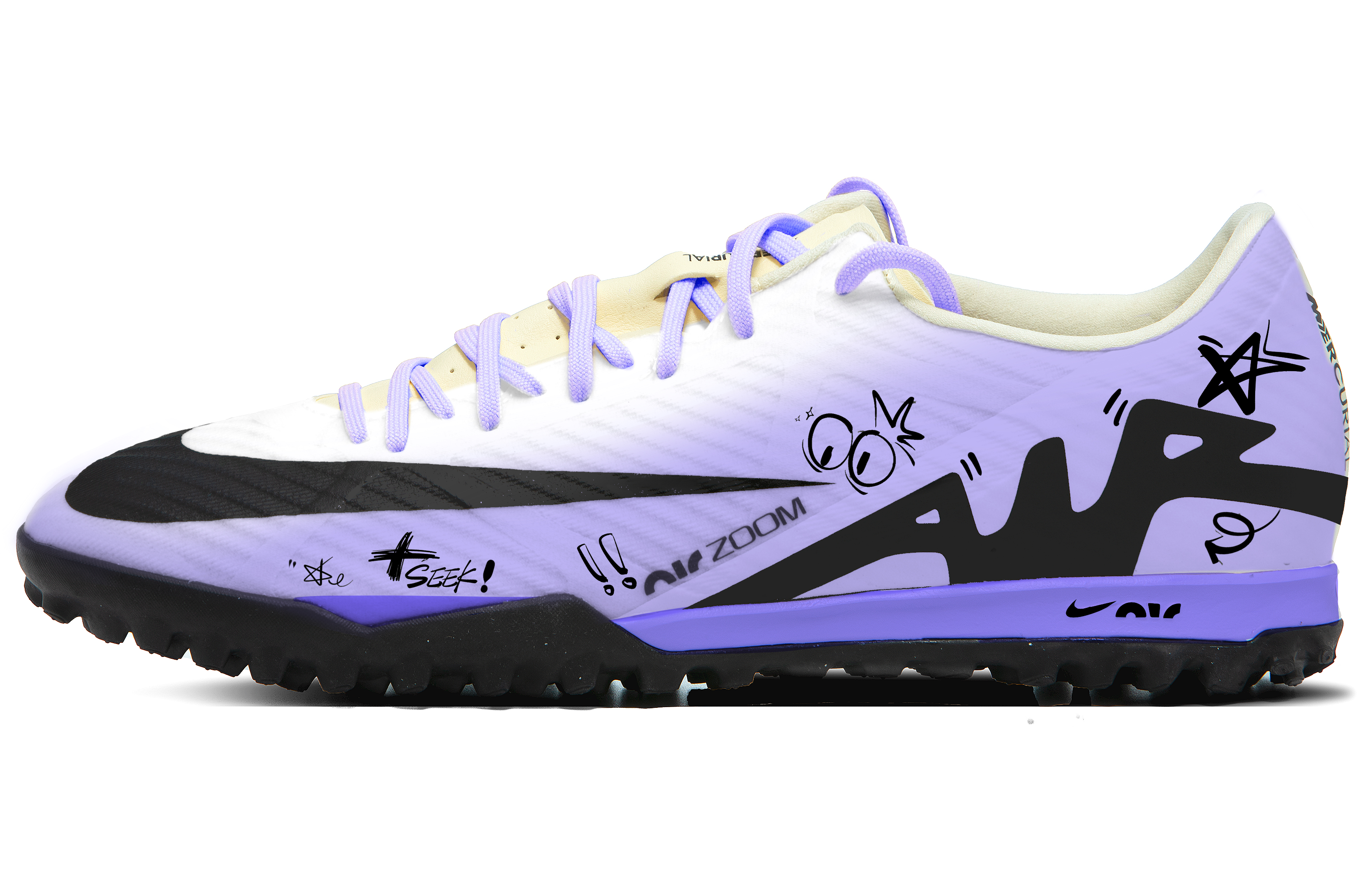 Order Zapatillas Nike Air Zoom Vapor 15 'Cultura Urbana Graffiti Púrpura-Negro' DJ5635-700（Team295-夏日霓虹）